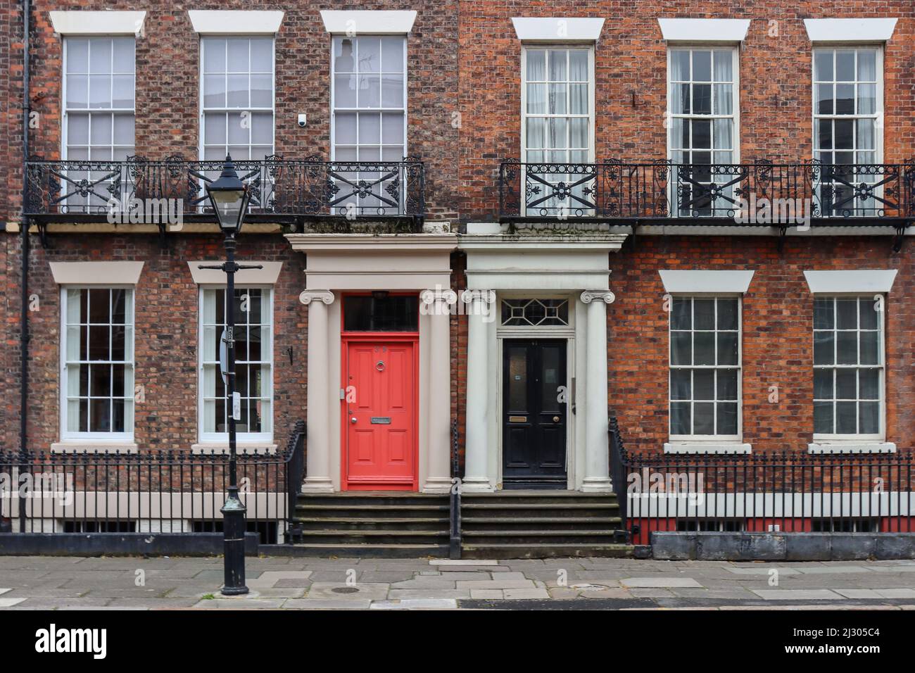 Townhouses of Liverpool's Quarter Stock Photo Alamy