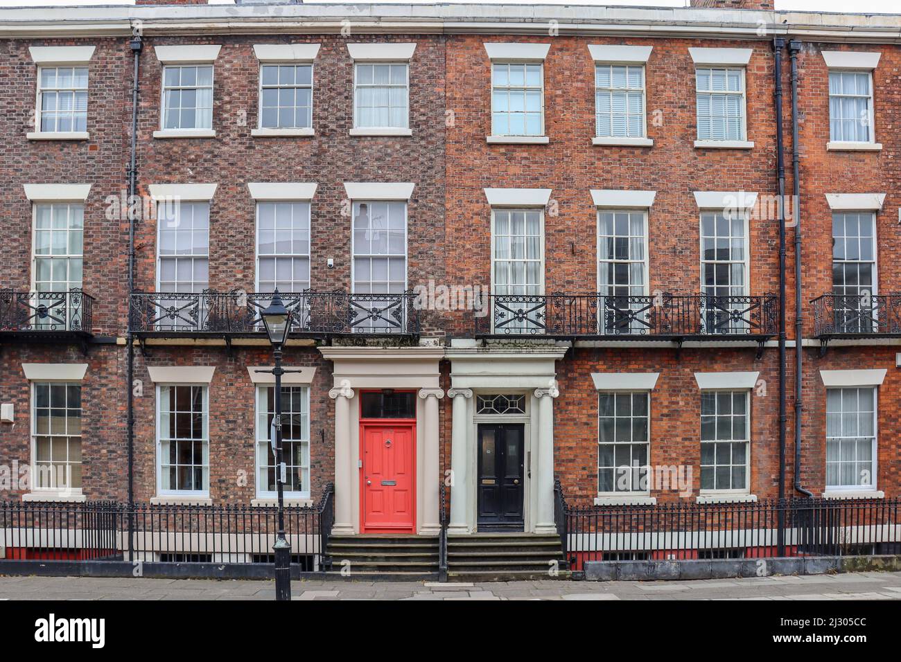 Townhouses of Liverpool's Quarter Stock Photo Alamy