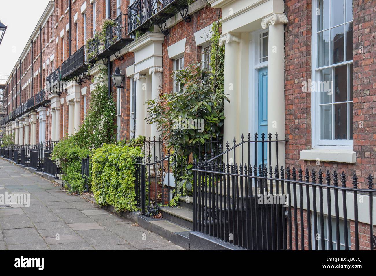 Townhouses of Liverpool's Quarter Stock Photo Alamy
