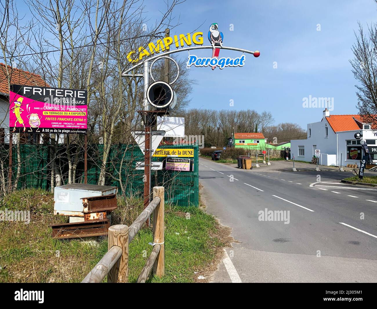 Off-season, Camping du Perroquet, De Panne, Belgium Stock Photo - Alamy