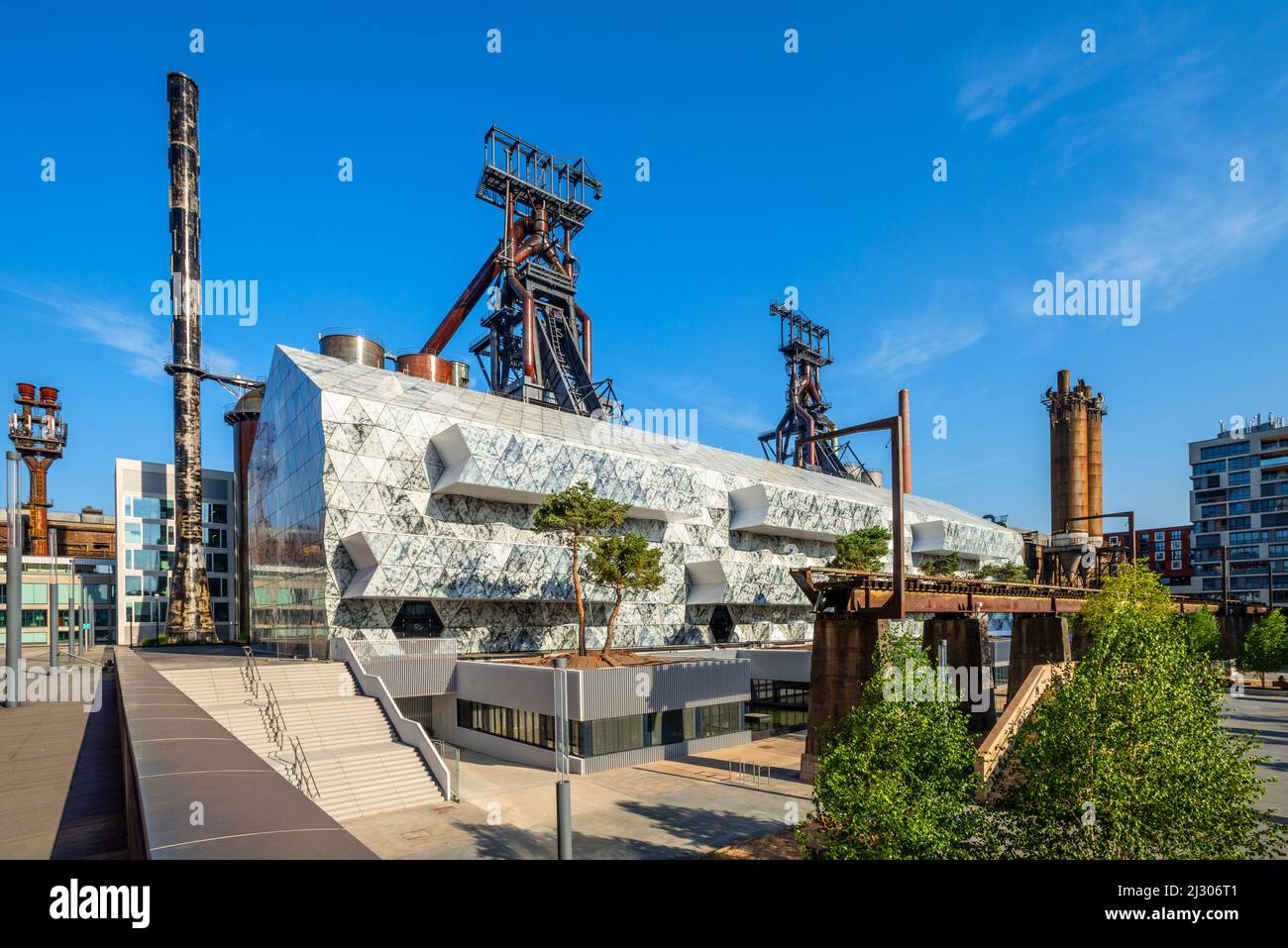Museum of the former Belval Steelworks, Esch-sur-Alzette, Canton of Esch, Grand Duchy of Luxembourg Stock Photo