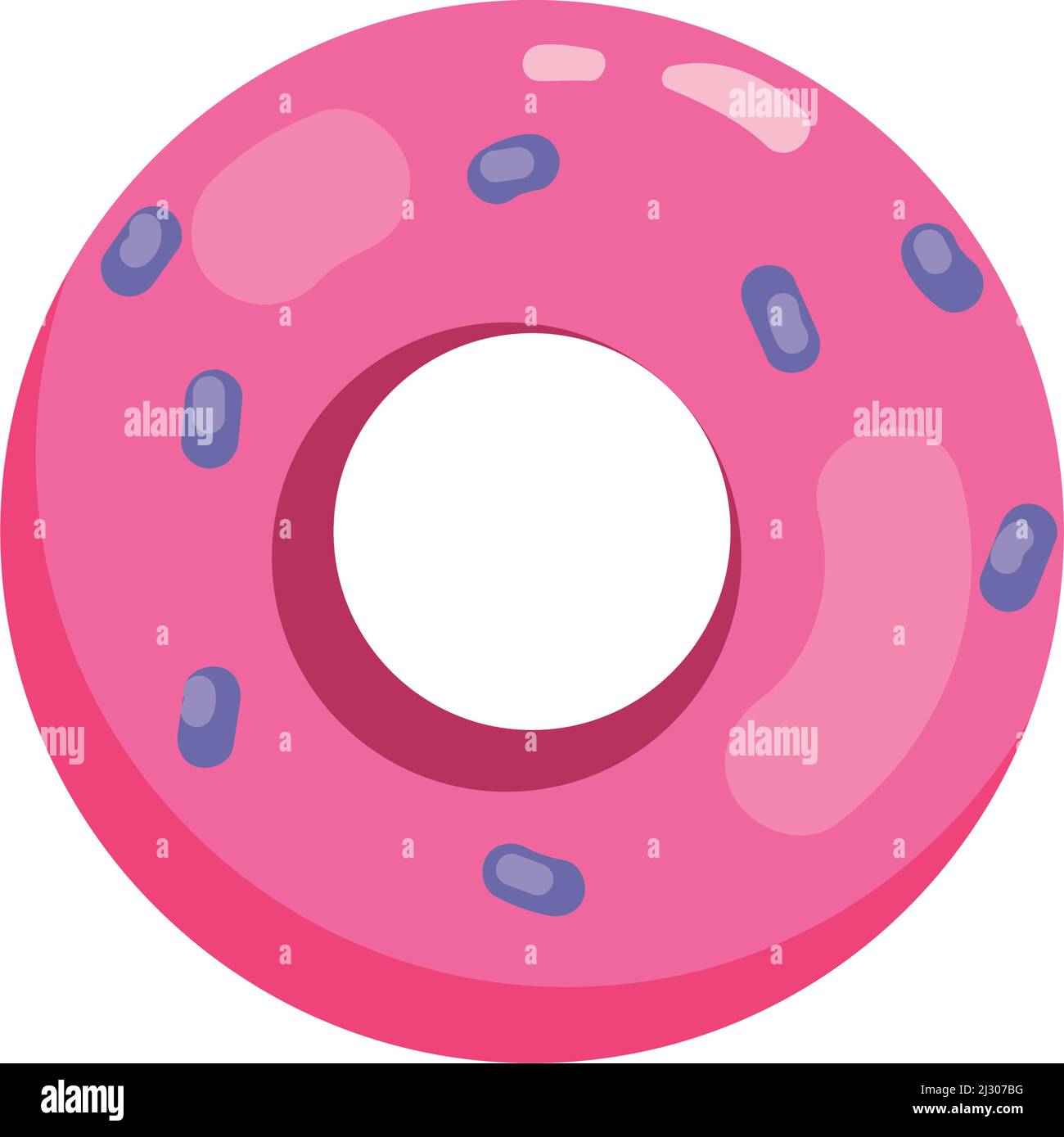 flat bright donut design Stock Vector Image & Art - Alamy