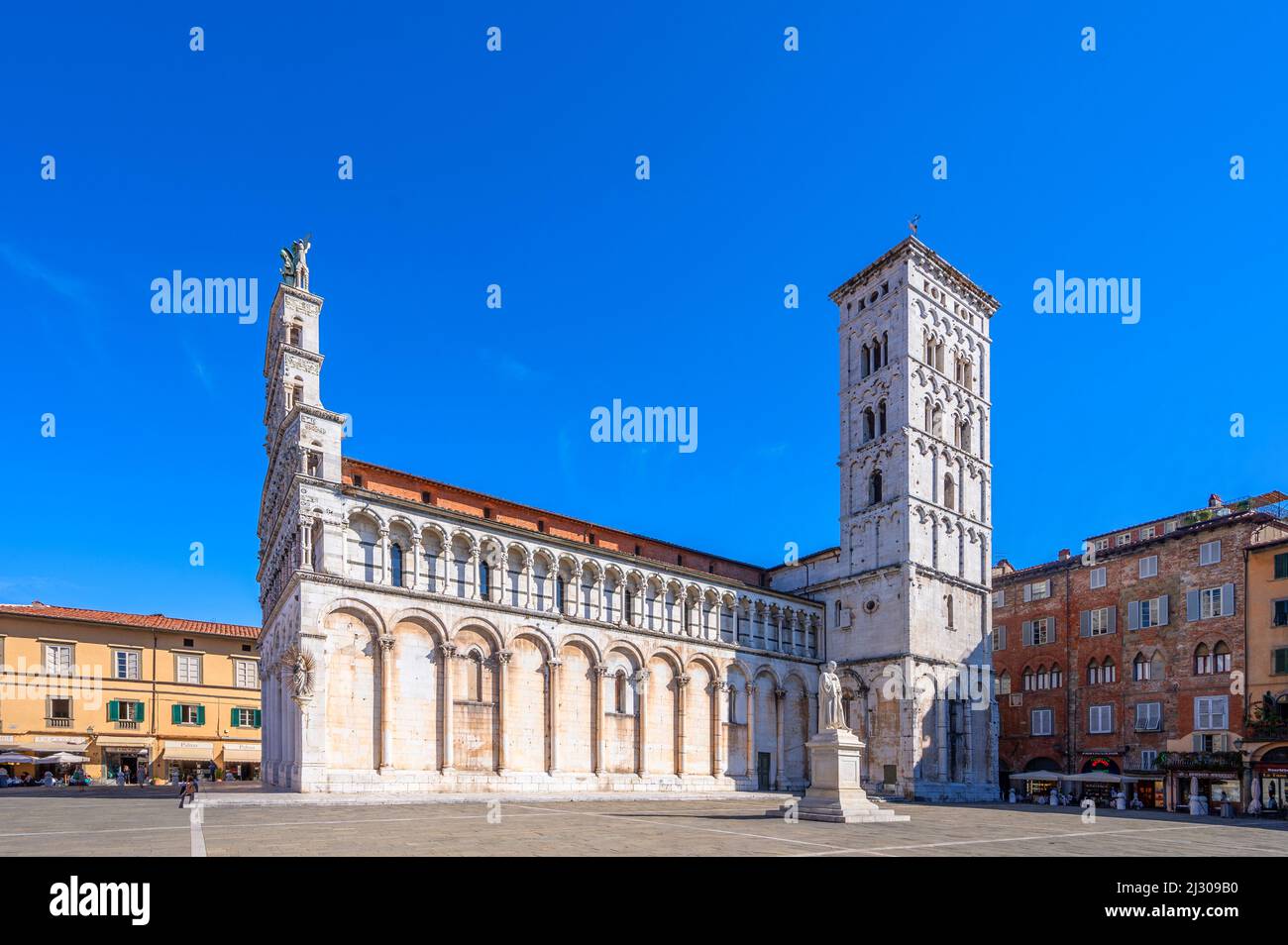 San Michele in Foro, Lucca, Lucca Province, Toscana, Italy Stock Photo