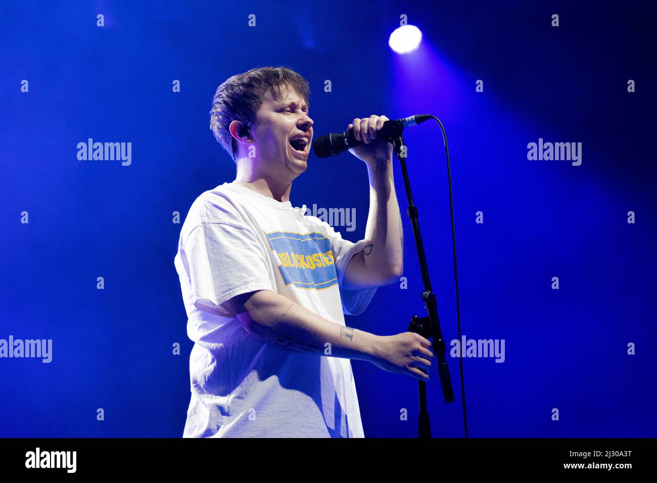 Milan Italy 3 April 2022 Nothing But Thieves frontman Conor Mason - live at Fabrique  © Andrea Ripamonti / Alamy Stock Photo