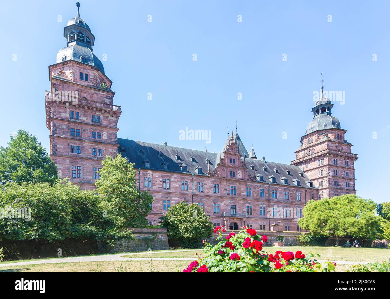 Aschaffenburg, Johannisburg Castle Stock Photo - Alamy