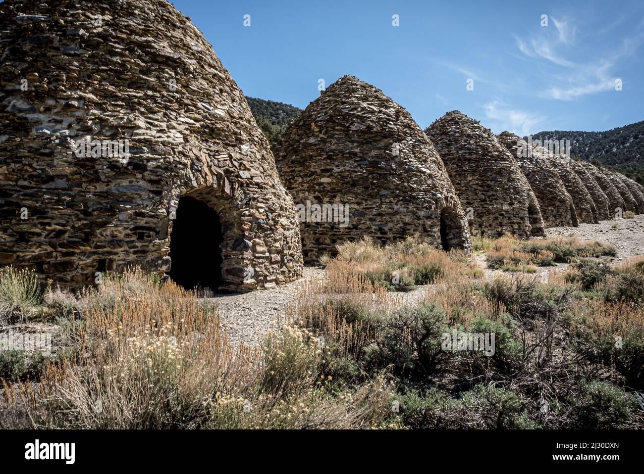 Death Valley Historical Charcoal Kilns Stock Photo Alamy