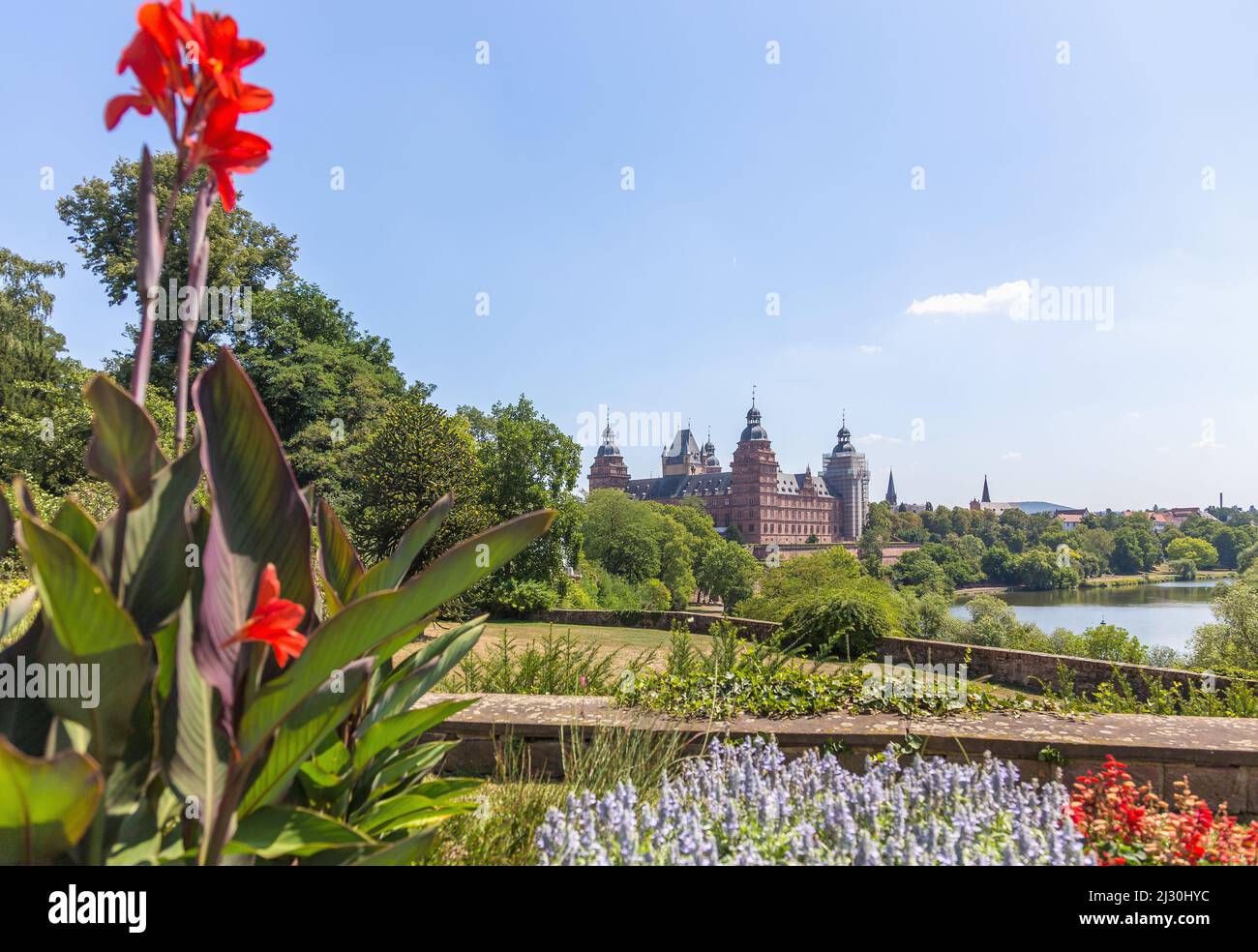 Aschaffenburg, Johannisburg Castle Stock Photo - Alamy