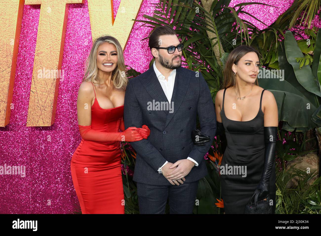 Chloe Sims, Charlie Sims and Georgia Shults attend UK Special Screening