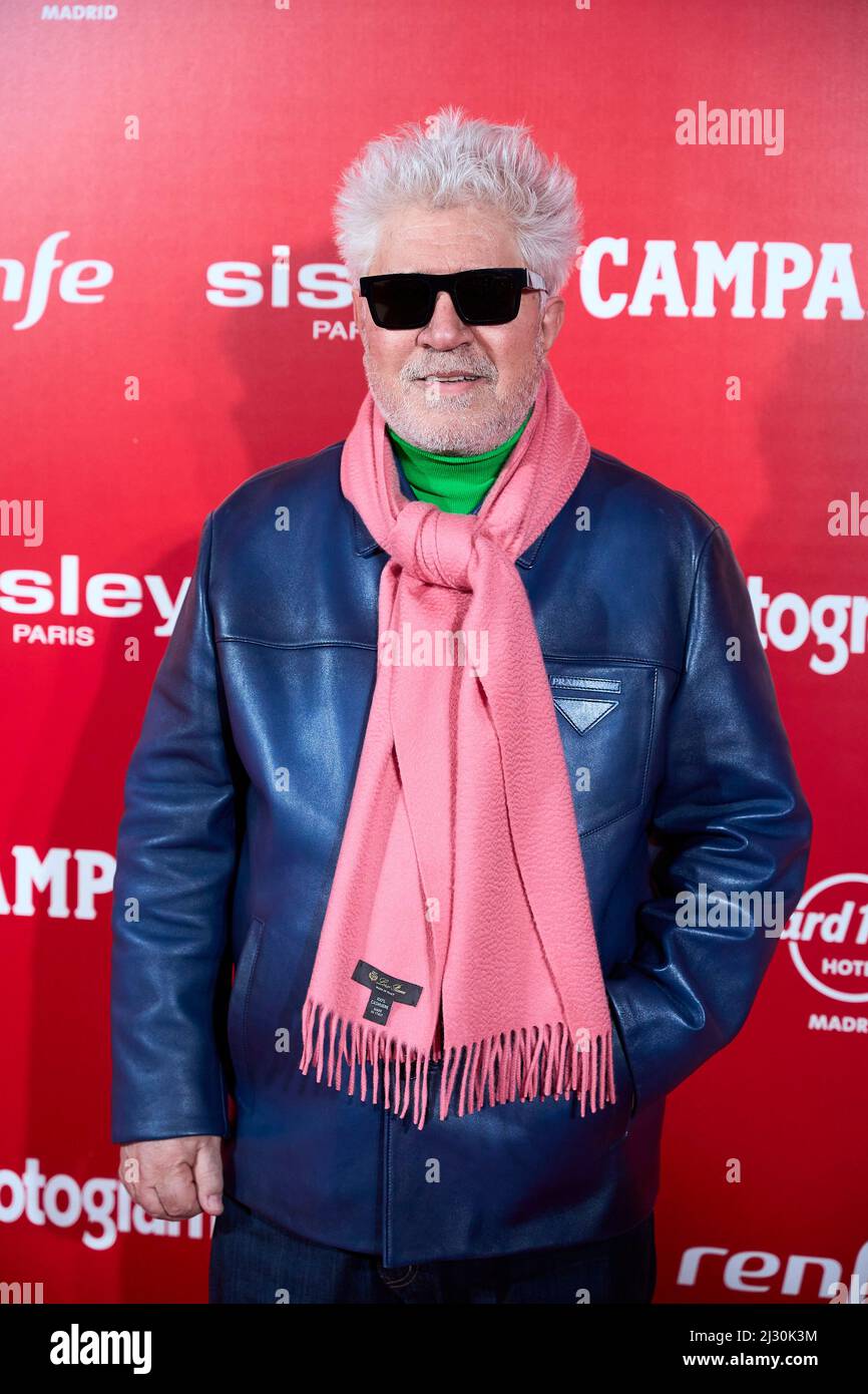 April 4, 2022, Madrid, Spain: PEDRO ALMODOVAR attends 'Fotogramas de Plata' Awards  Red Carpet at Eslava Theatre. (Credit Image: © Jack Abuin/ZUMA Press Wire) Stock Photo