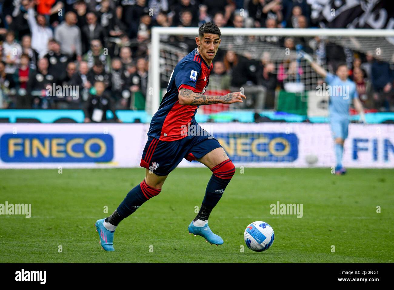 Alessandro Deiola of Cagliari in action during the Serie A match