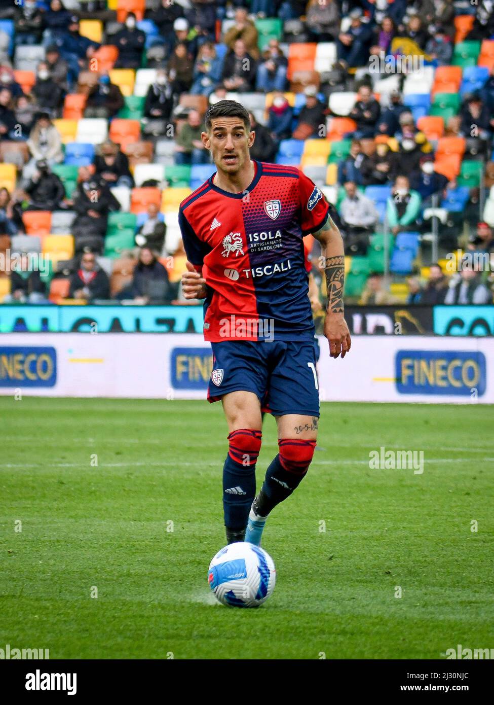 Alessandro Deiola of Cagliari in action during the Serie A match