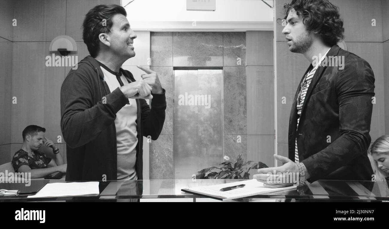 WHAT?, (aka WHAT), from left John Maucere, Jeremy Guskin, 2021