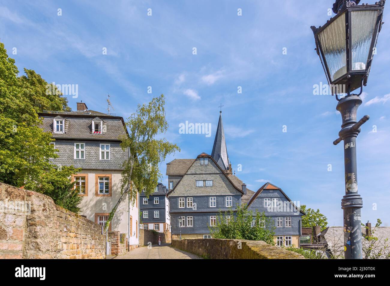 Marburg an der Lahn; Ritterstraße with Ritterstraße 15, home of