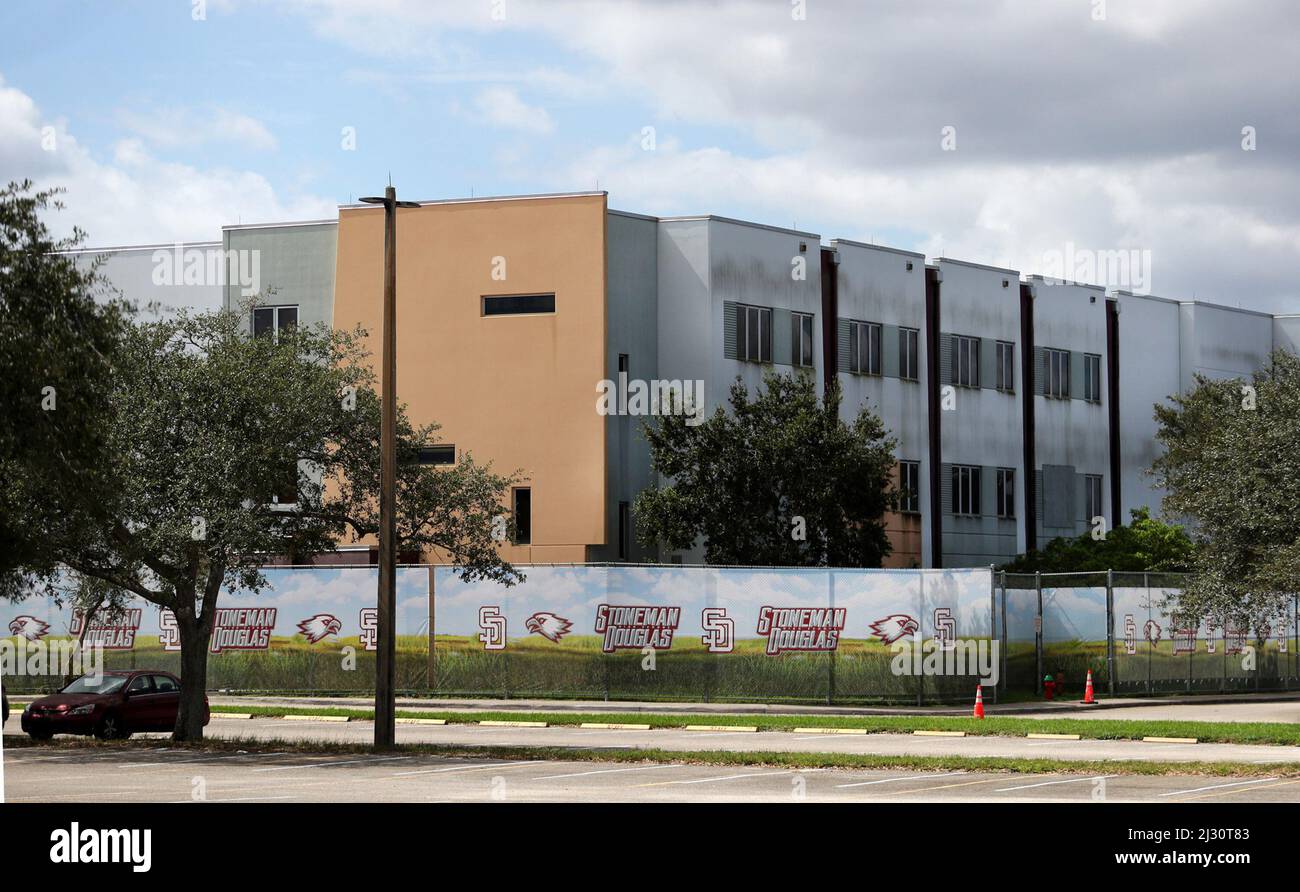 April 4, 2022 The 1200 building at Marjory Stoneman Douglas High