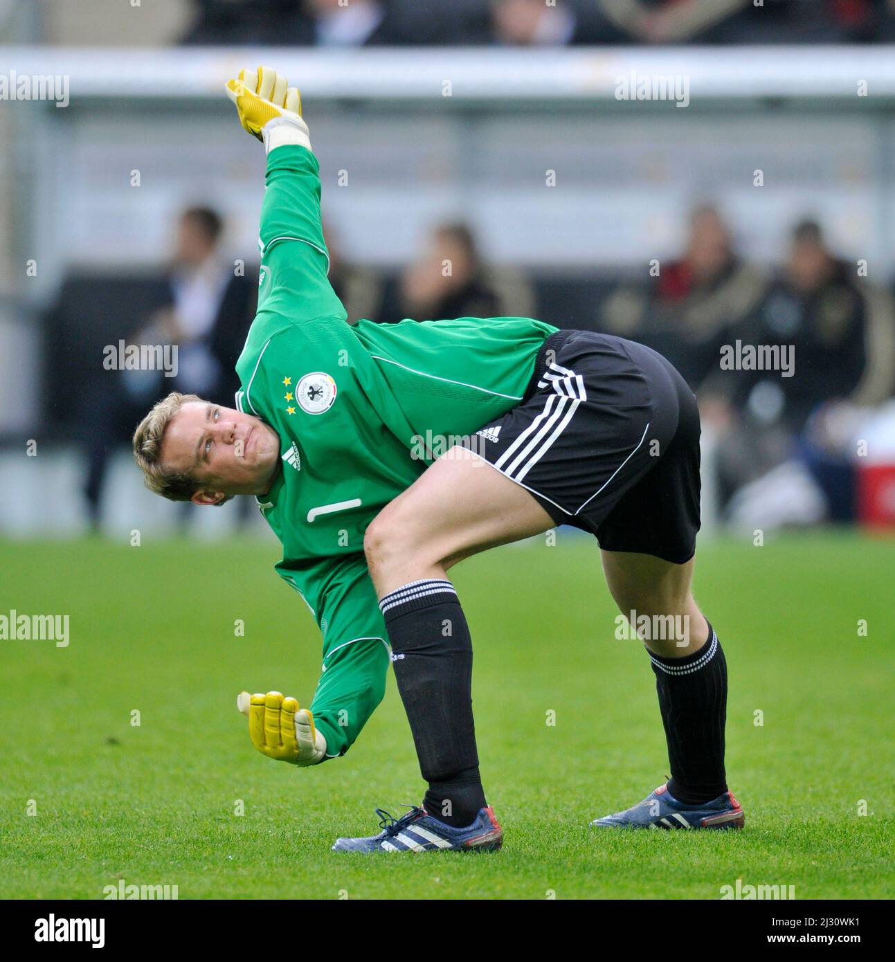 German National Football Team goalkeeper Manuel NEUER 2010 Stock Photo