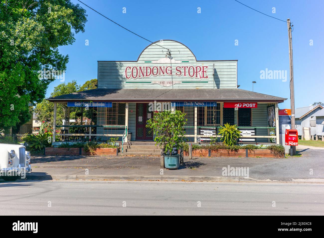 Austin Princess parked outside the Condong Post Office & Store at
