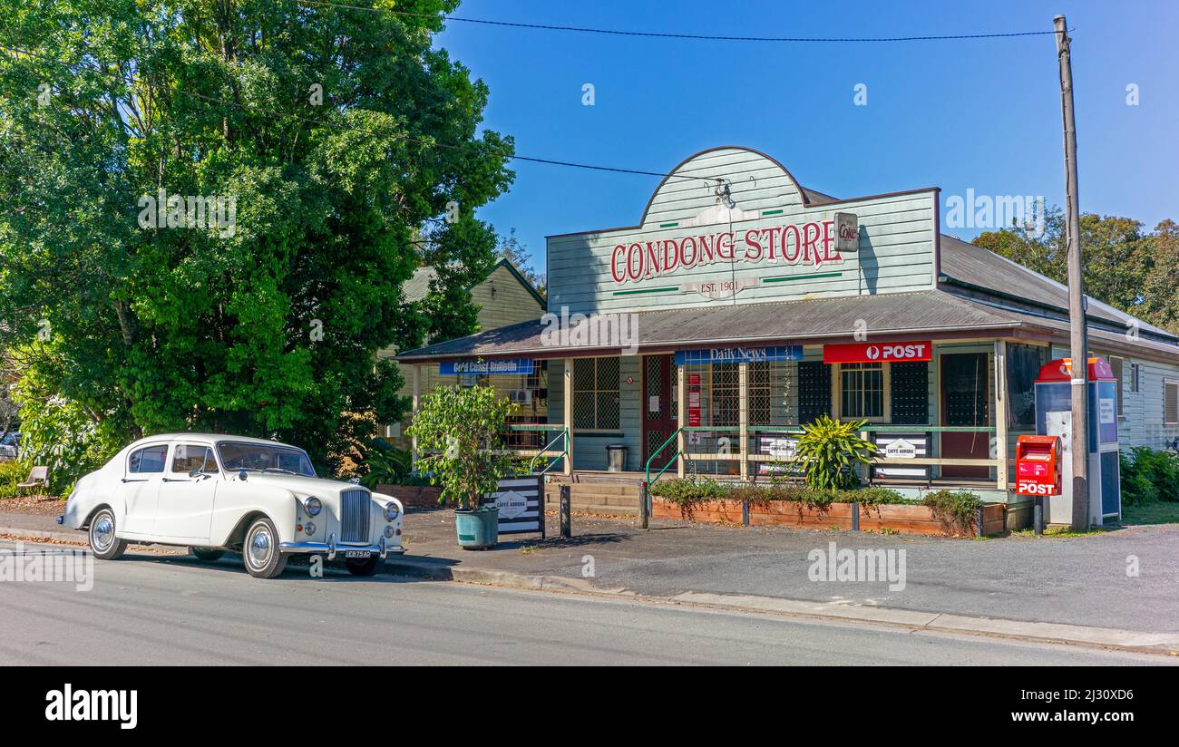 Austin Princess parked outside the Condong Post Office & Store at