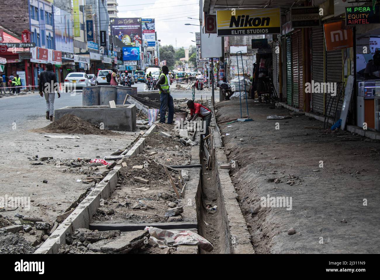 Kenya construction worker hi-res stock photography and