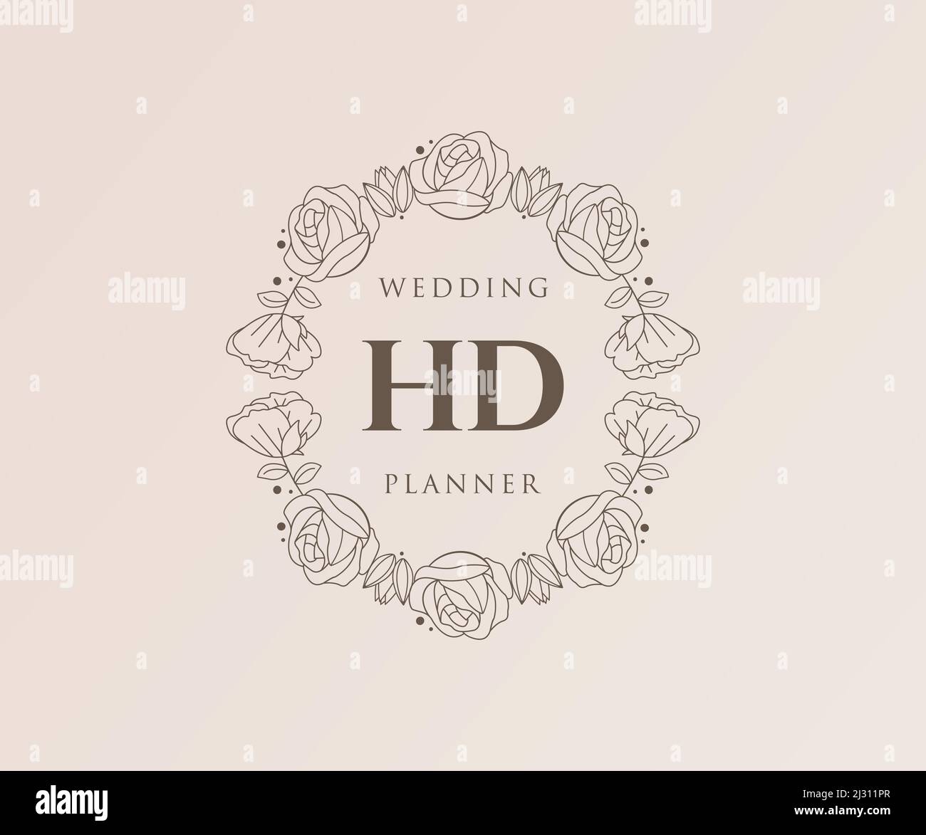 Wedding monogram hi-res stock photography and images - Alamy