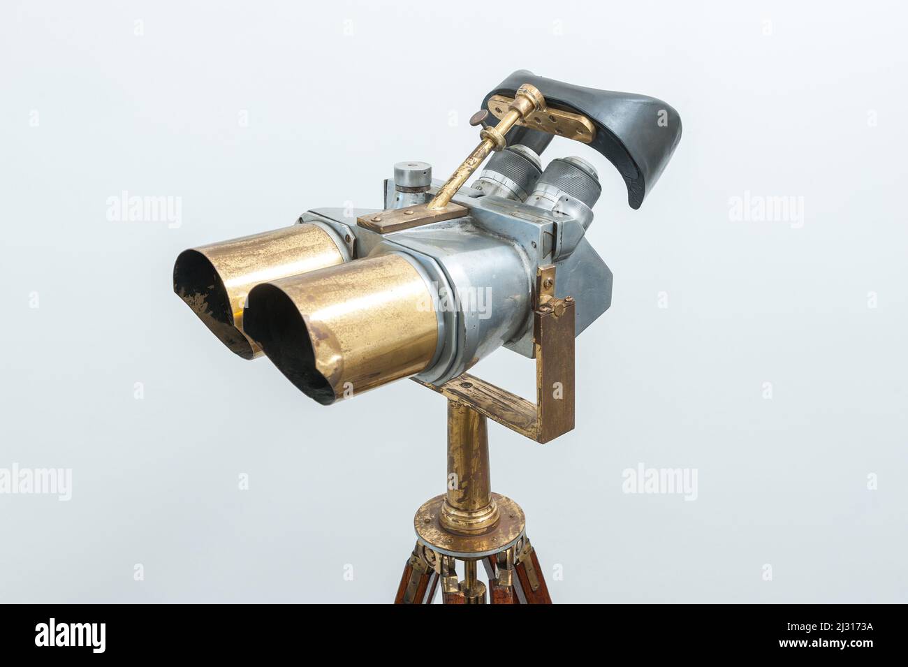 Retro style binoculars isolated Stock Photo Alamy