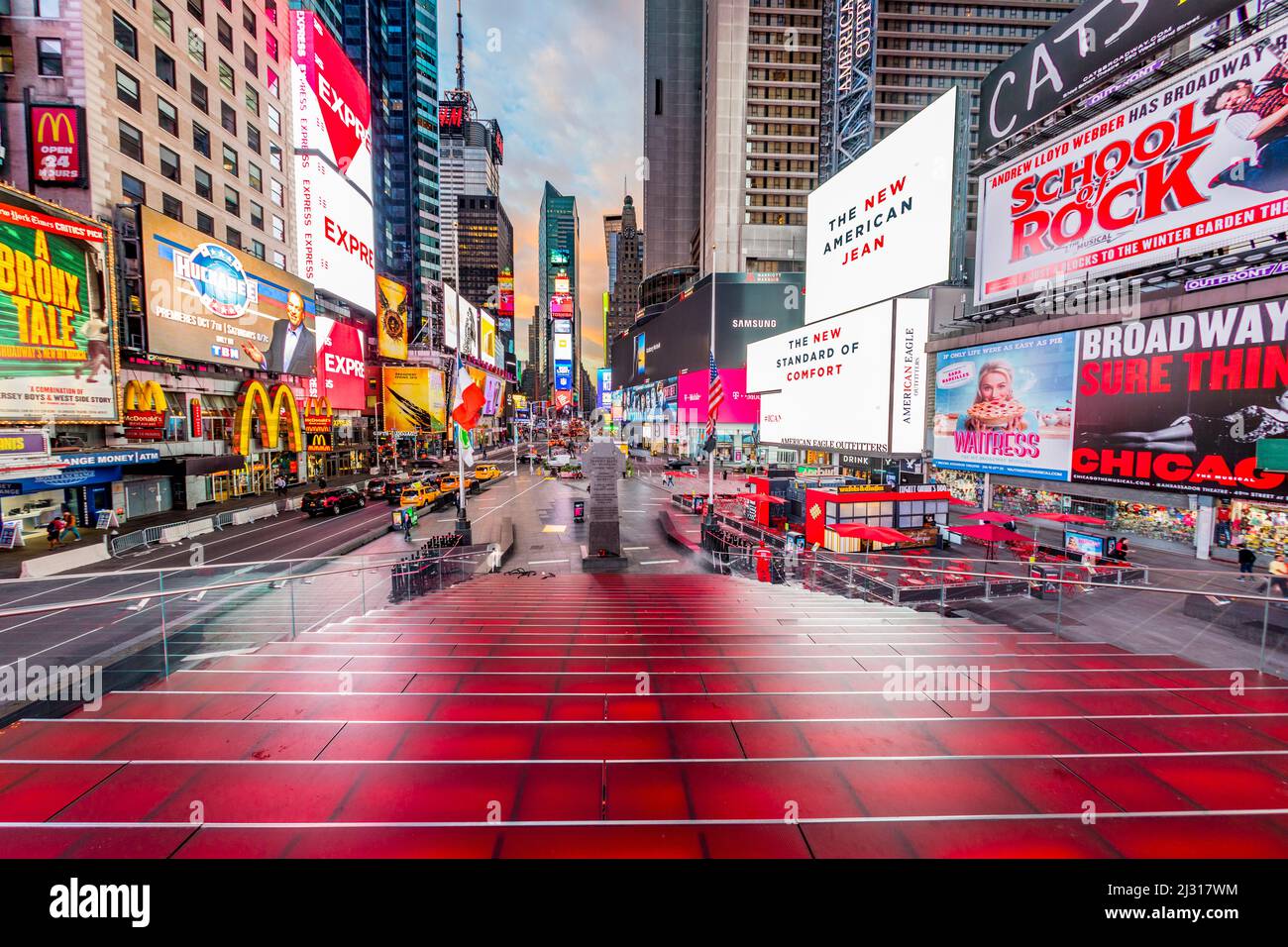 NEW YORK, USA OCT 5, 2017 neon advertising of News, brands and