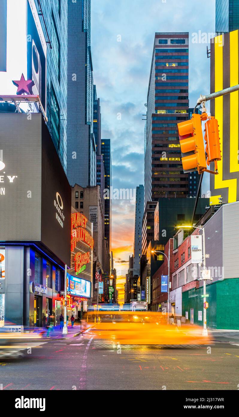 NEW YORK, USA OCT 5, 2017 neon advertising of News, brands and