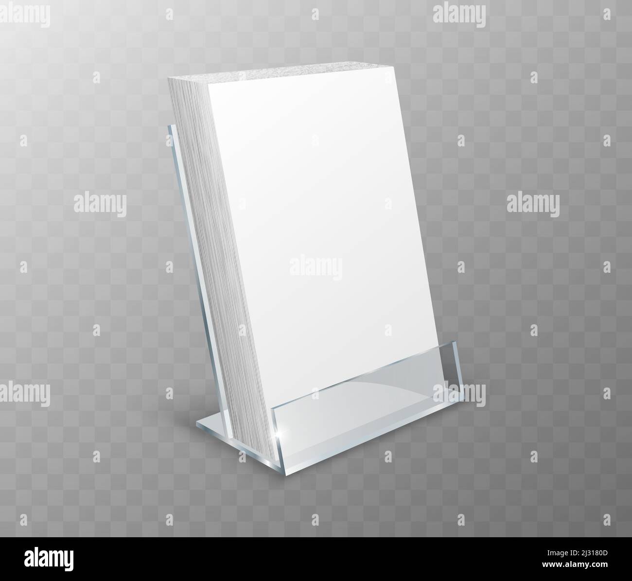 Acrylic holder, table display, glass plastic stand or desk rack with