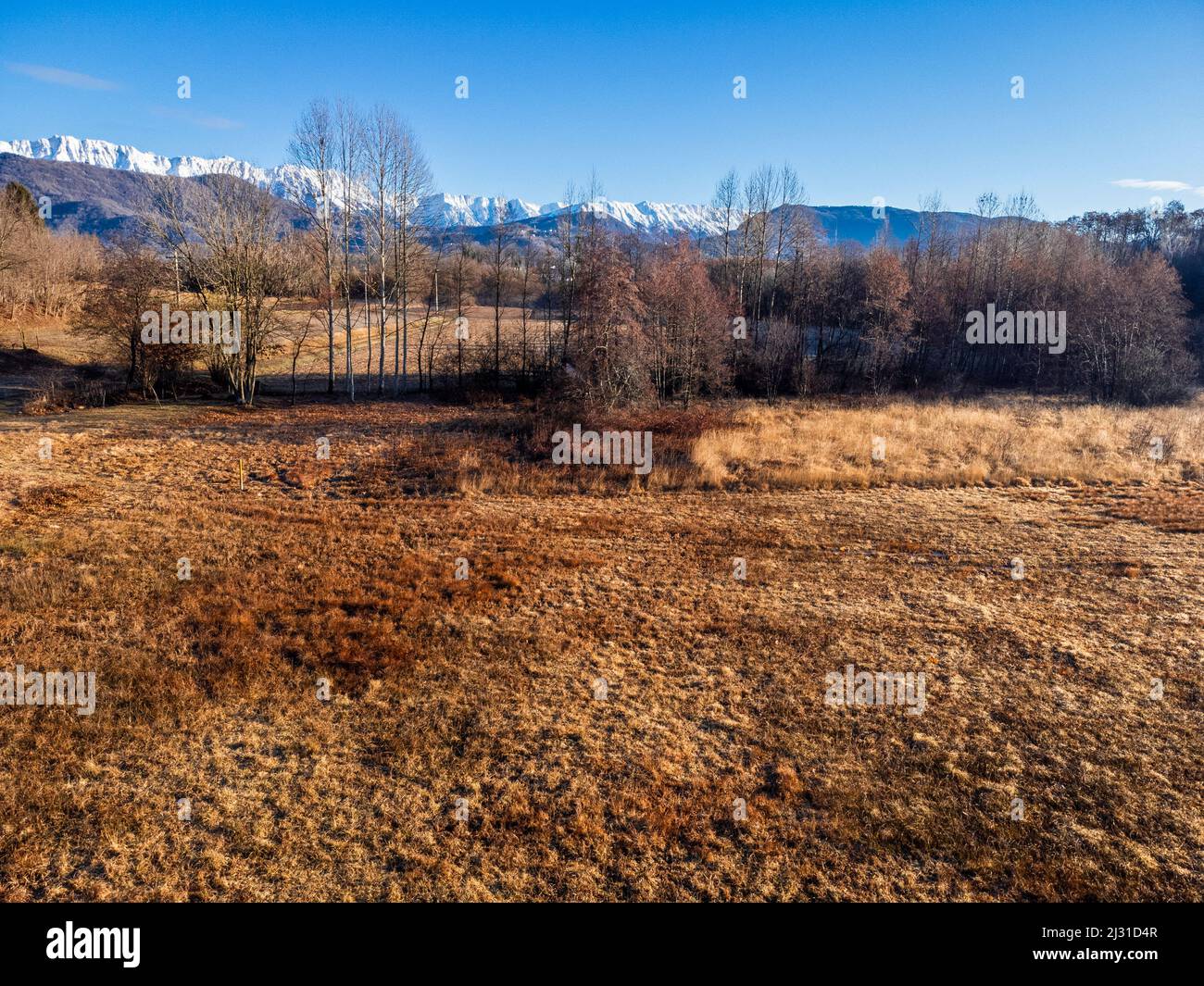 Parks and protected areas on the morainic hills of central Friuli Stock ...