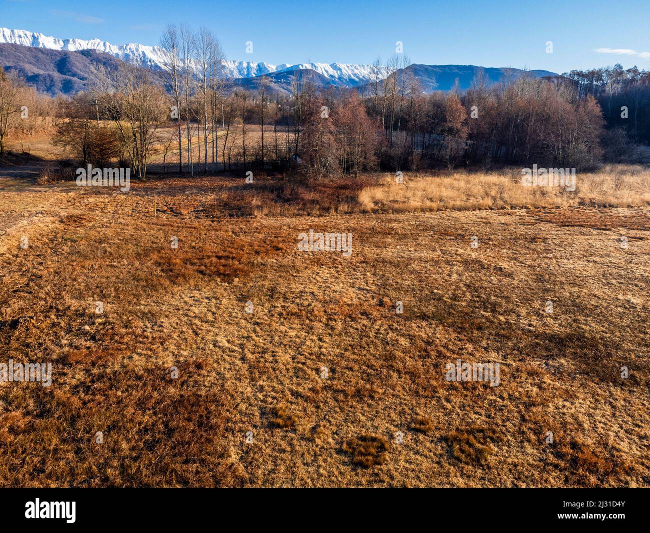Parks and protected areas on the morainic hills of central Friuli Stock ...
