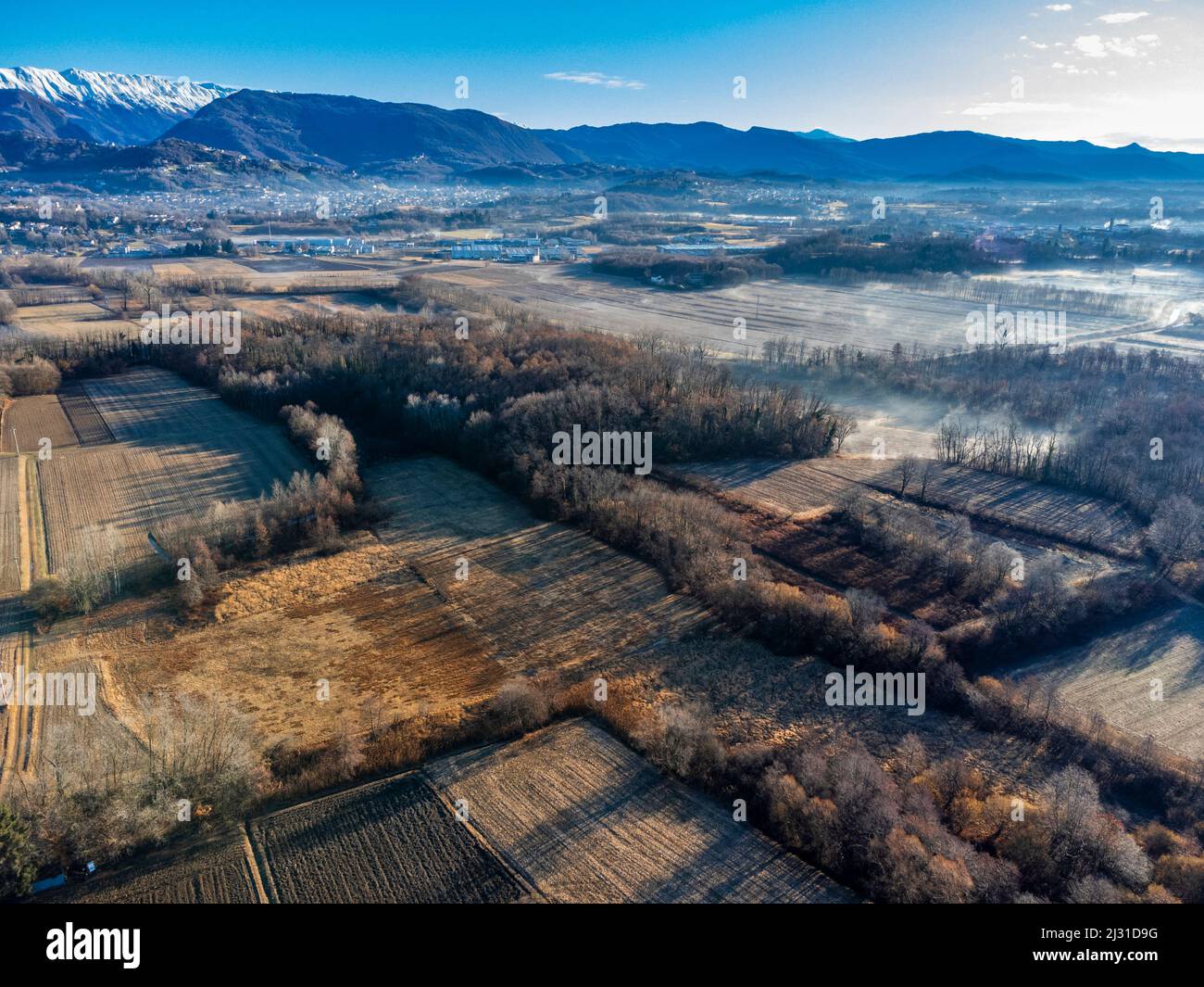 Parks and protected areas on the morainic hills of central Friuli Stock ...