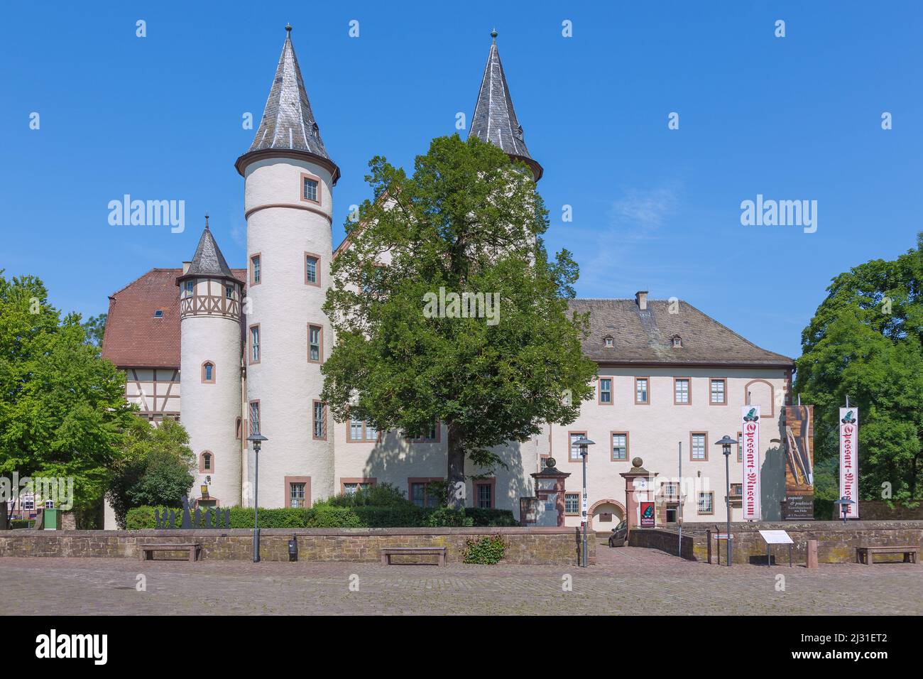 Lohr am Main, Lohr Castle, Snow White Castle, Spessart Museum Stock Photo