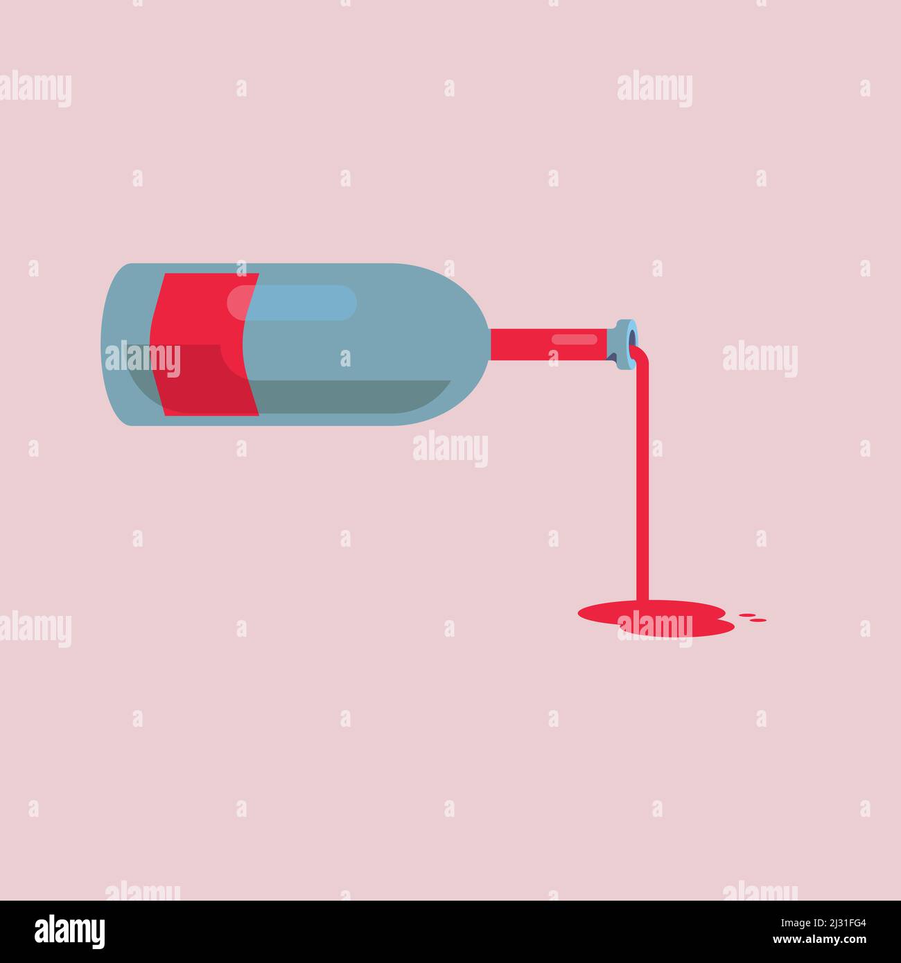 Red wine illustration hi-res stock photography and images - Alamy