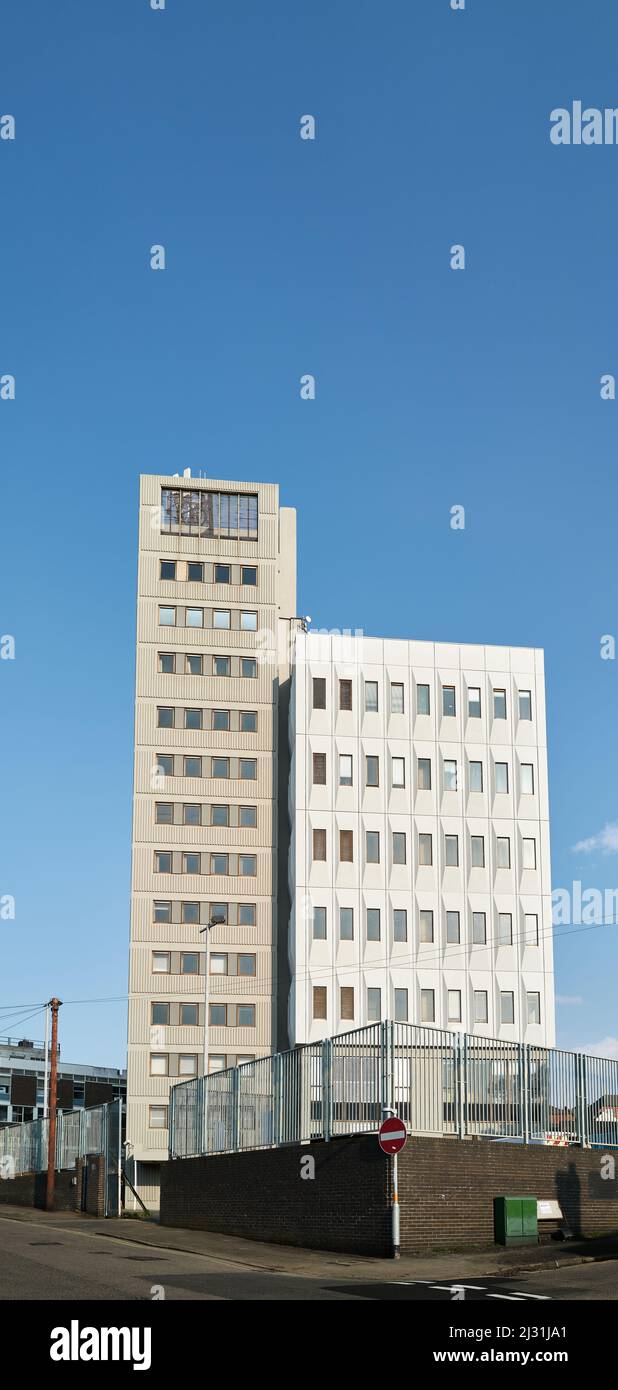 Office block, Post Office sorting facility, Ketering, England Stock