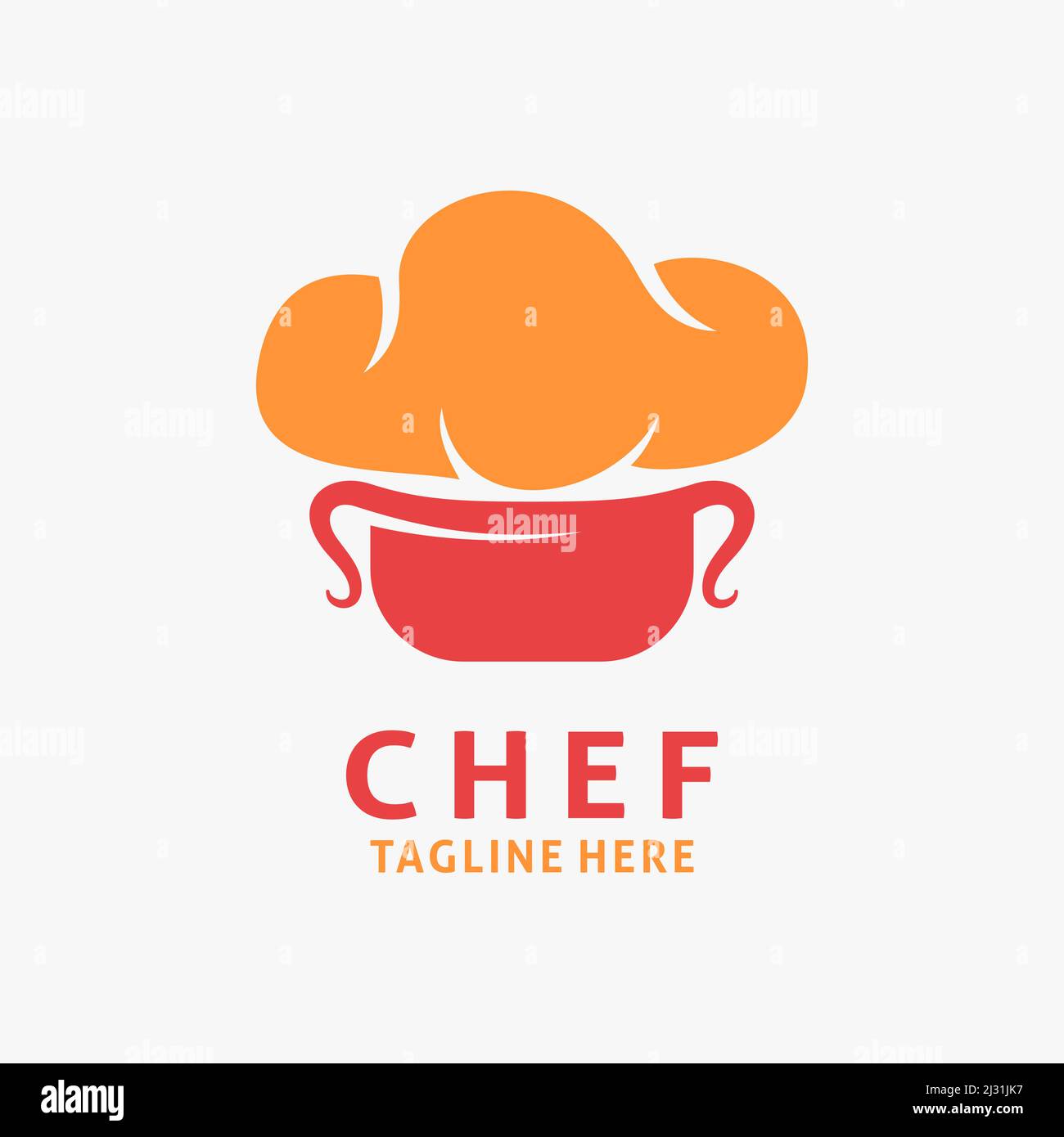 Chef hat logo design Stock Vector