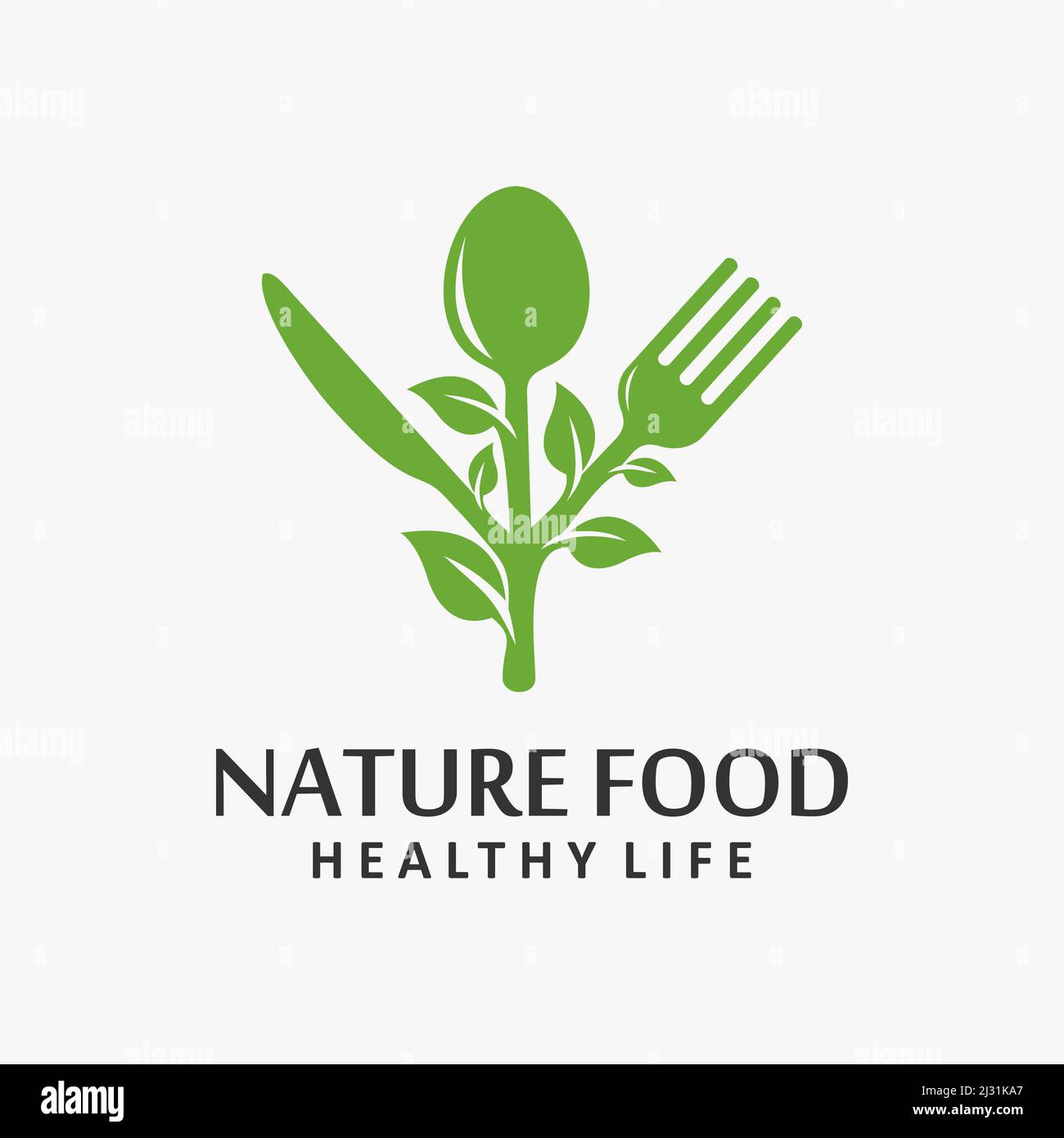 Organic food logo design Stock Vector Image & Art - Alamy