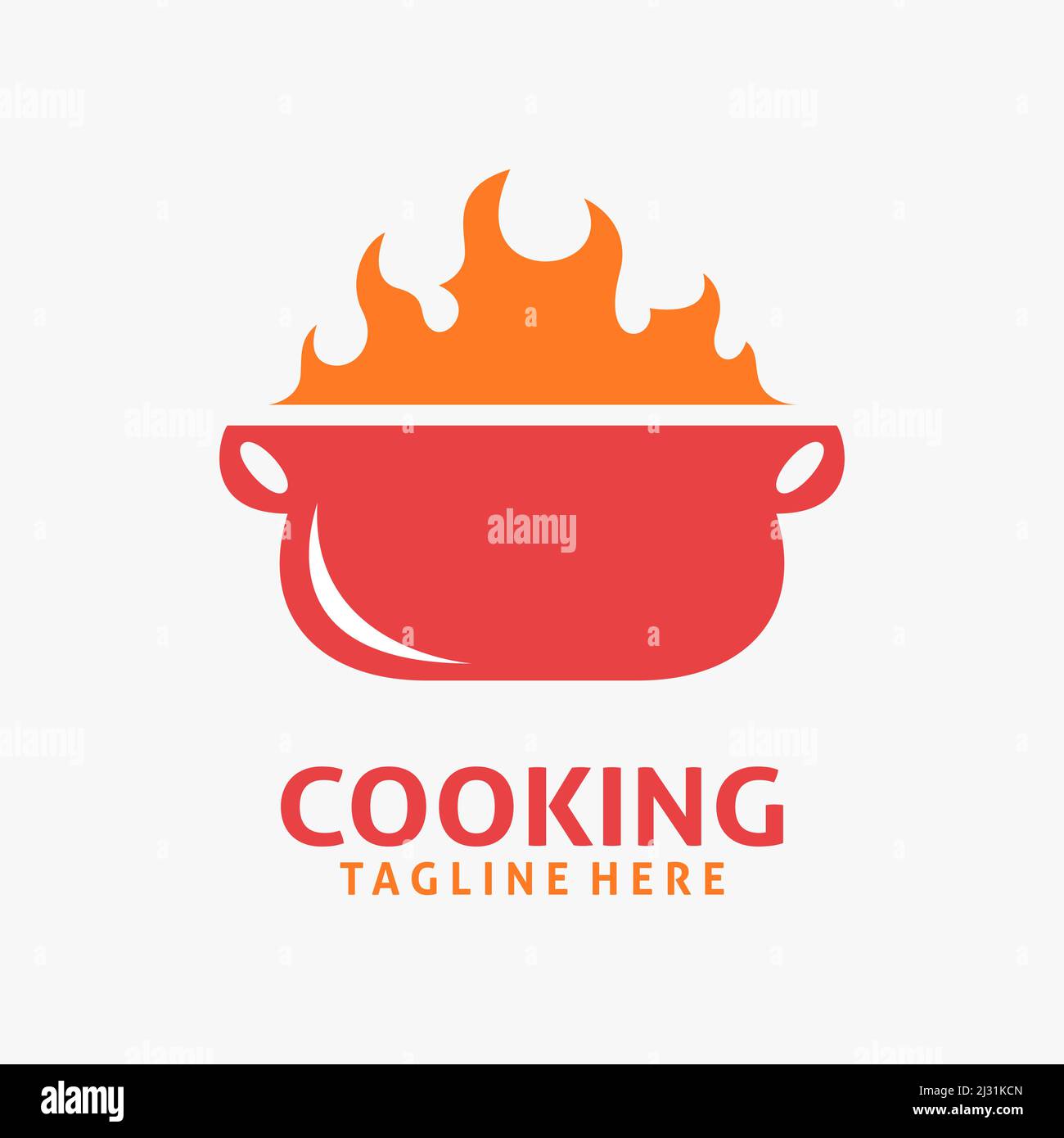 Fire cooking logo design Stock Vector Image & Art - Alamy