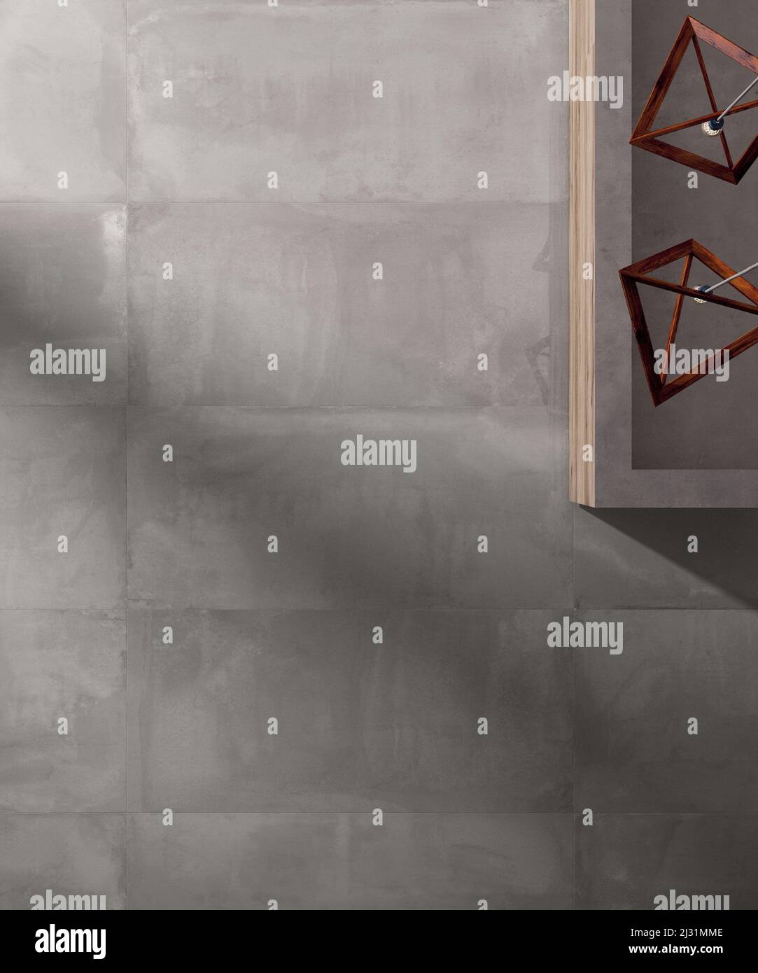 Modern interior design of room with elegant gray tiles, seamless ...