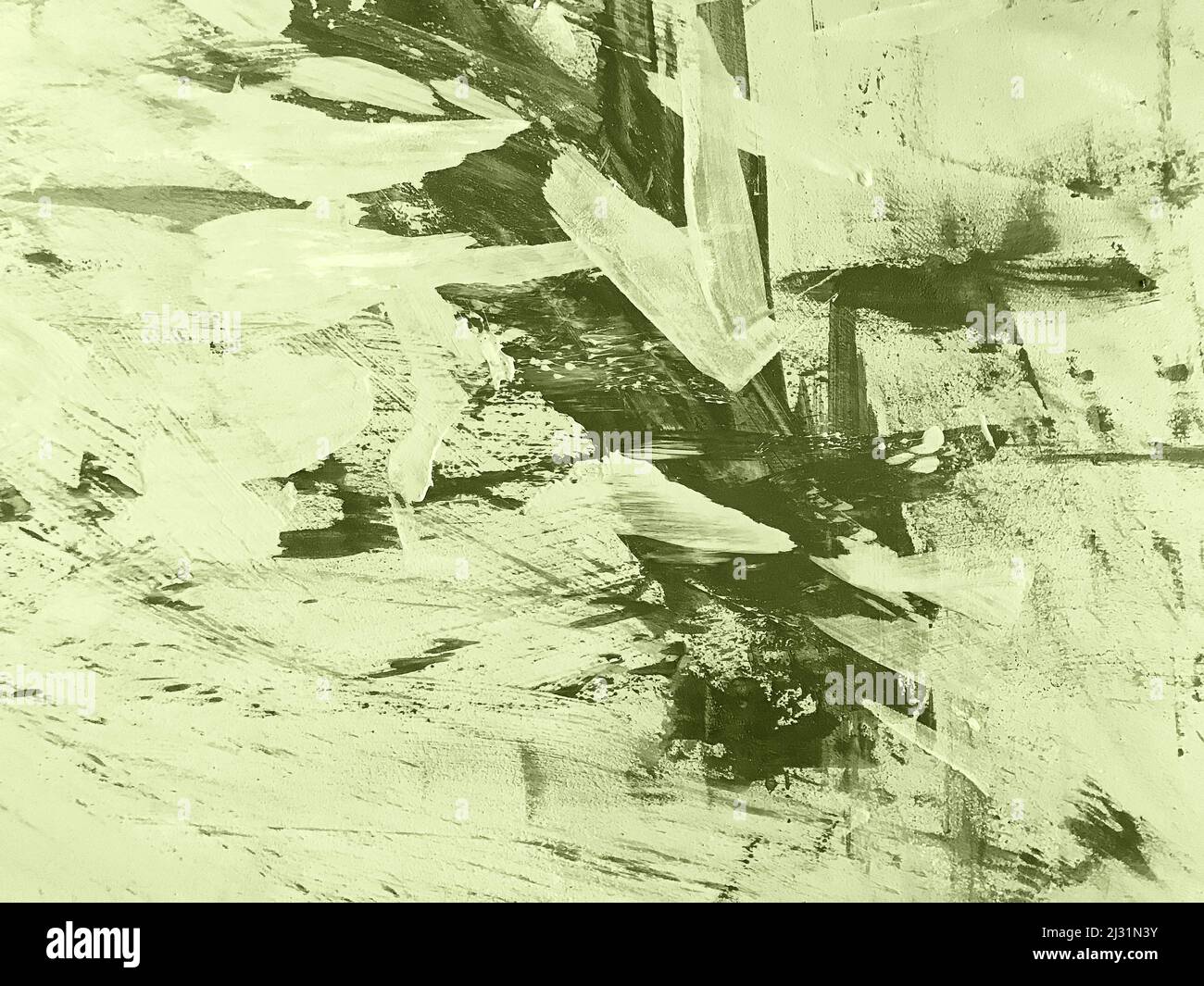 Abstract art background light green and olive colors. Watercolor