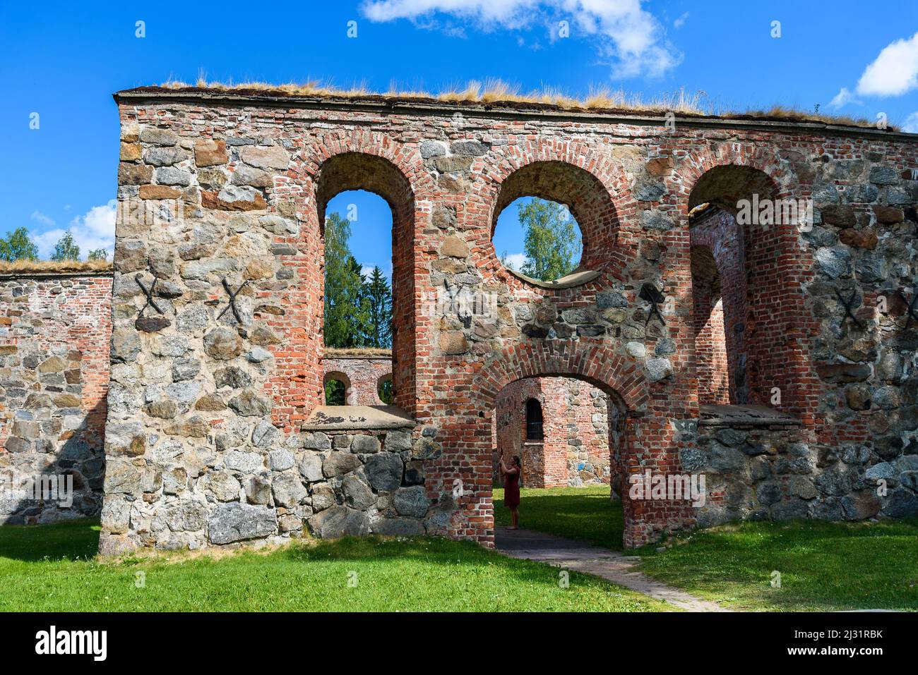 Old ruins of the Church of Old Vaasa, Vaasa, Finland Stock Photo