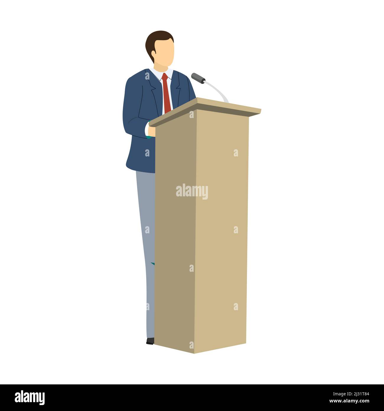 Business man giving a presentation in a conference or meeting setting ...