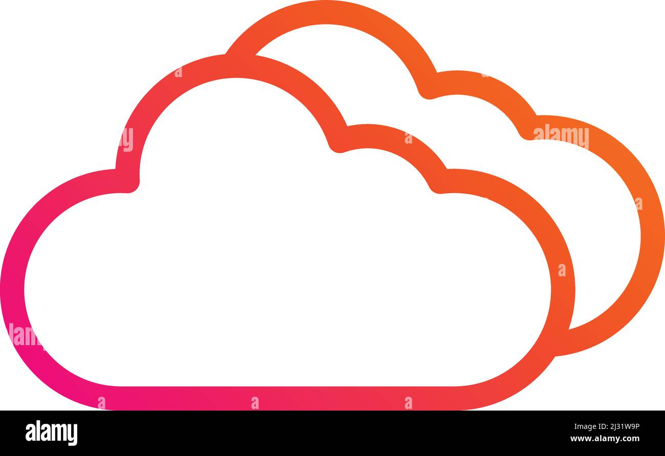 Cloud Vector Icon Design Illustration Stock Vector Image & Art - Alamy