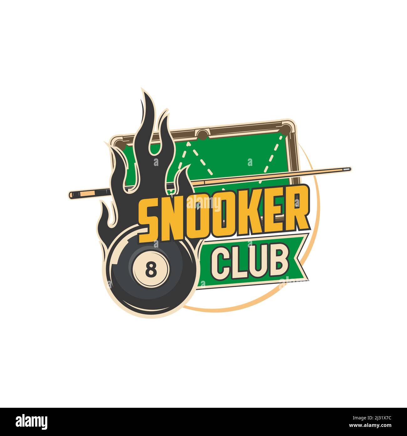 8 ball pool logo Stock Vector Images - Alamy