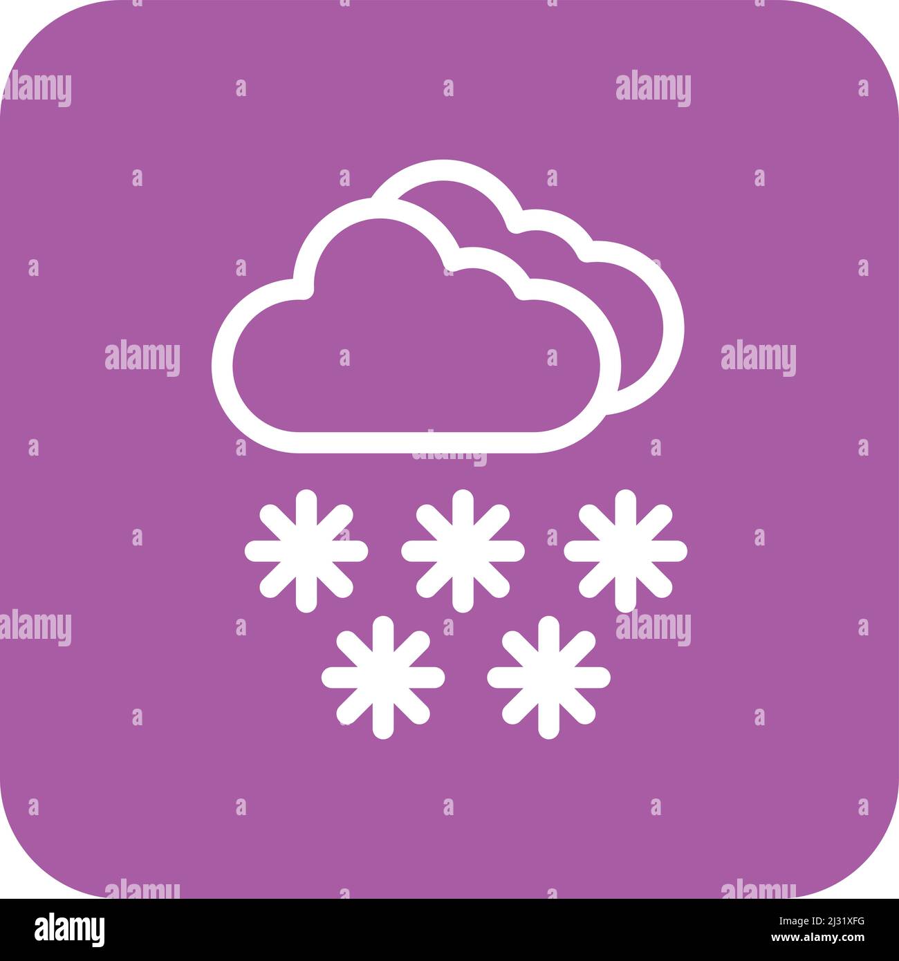 Snow Vector Icon Design Illustration Stock Vector