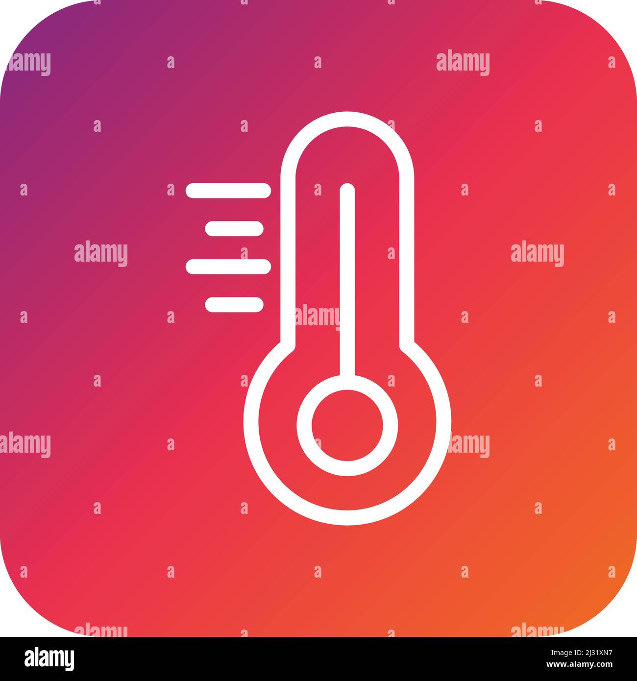 Thermometer Vector Icon Design Illustration Stock Vector