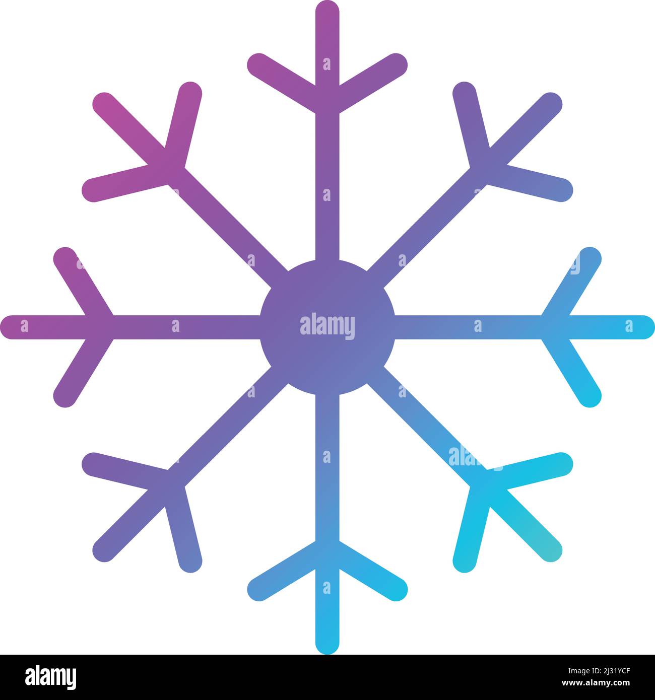 Snow Flake Vector Icon Design Illustration Stock Vector Image & Art - Alamy