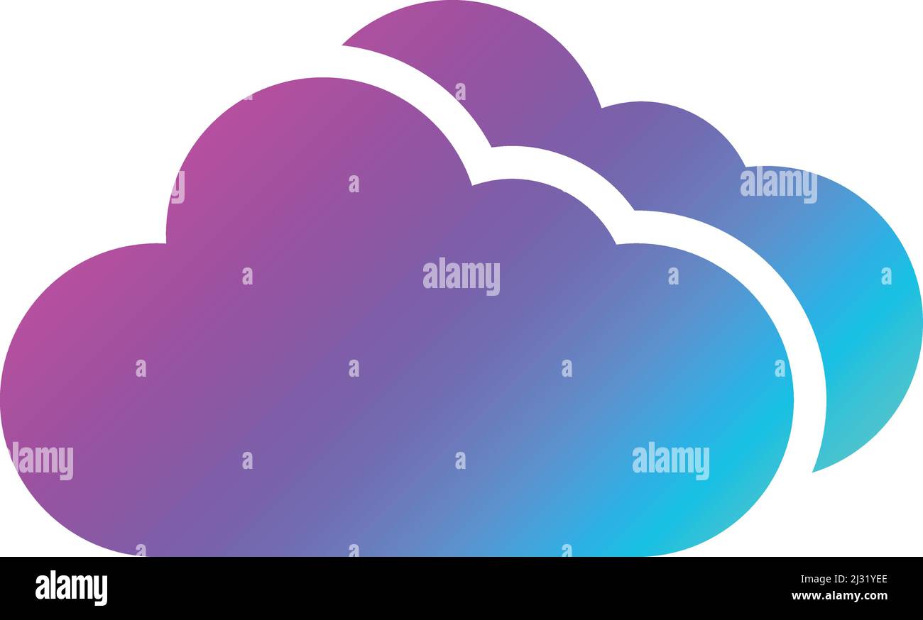 Cloud Vector Icon Design Illustration Stock Vector