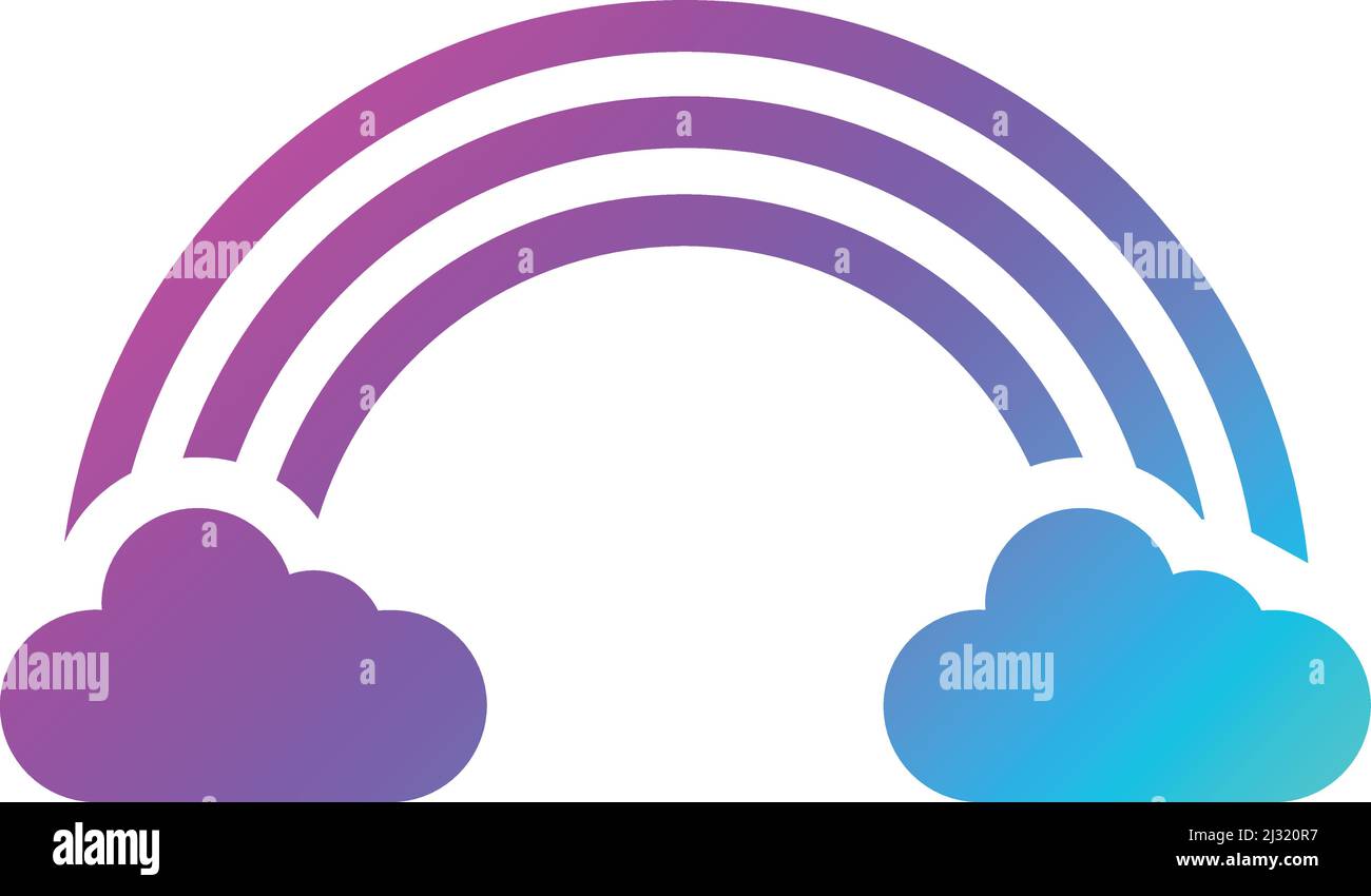 Rainbow Vector Icon Design Illustration Stock Vector Image & Art - Alamy