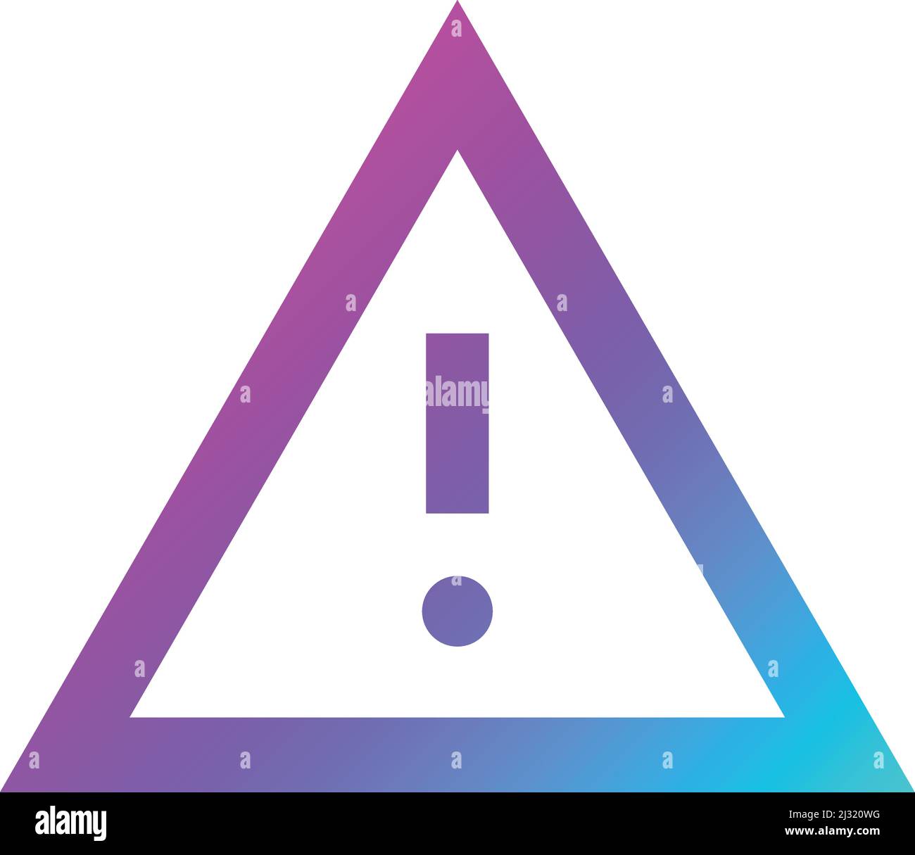 Warning Vector Icon Design Illustration Stock Vector