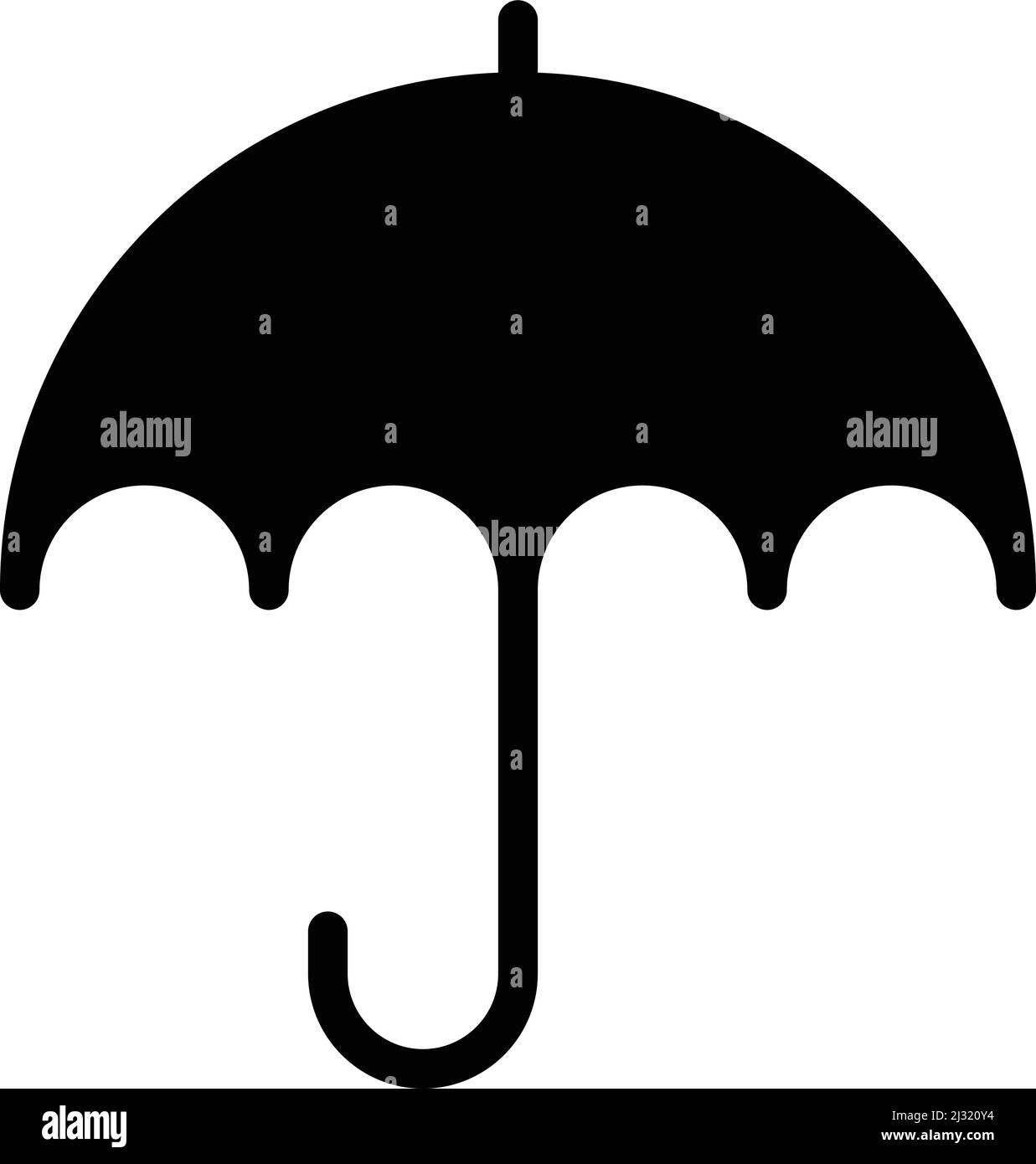 Umbrella Vector Icon Design Illustration Stock Vector
