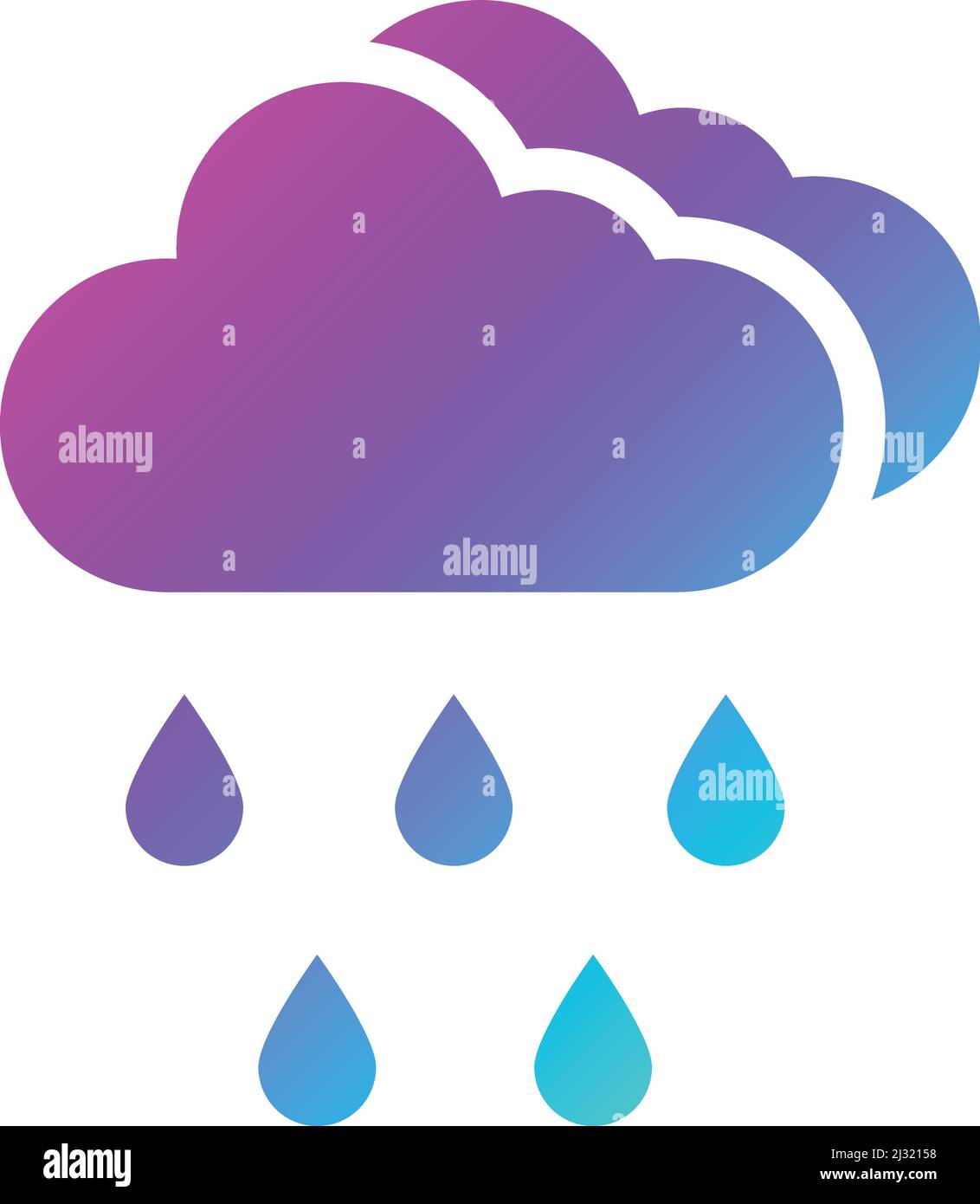 Rain Vector Icon Design Illustration Stock Vector Image & Art - Alamy